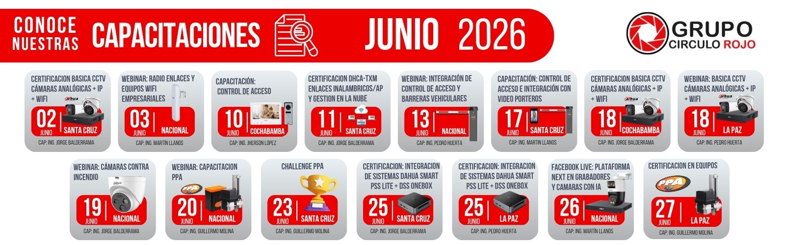 Capacitaciones junio 2026