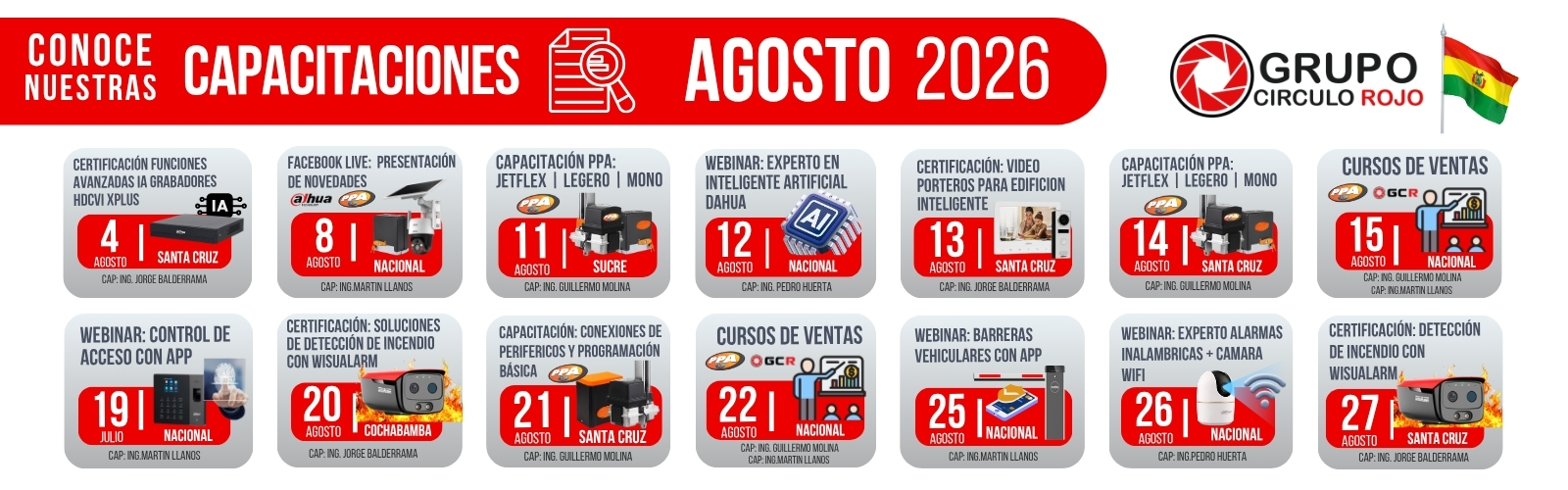 Capacitaciones Agosto 2026