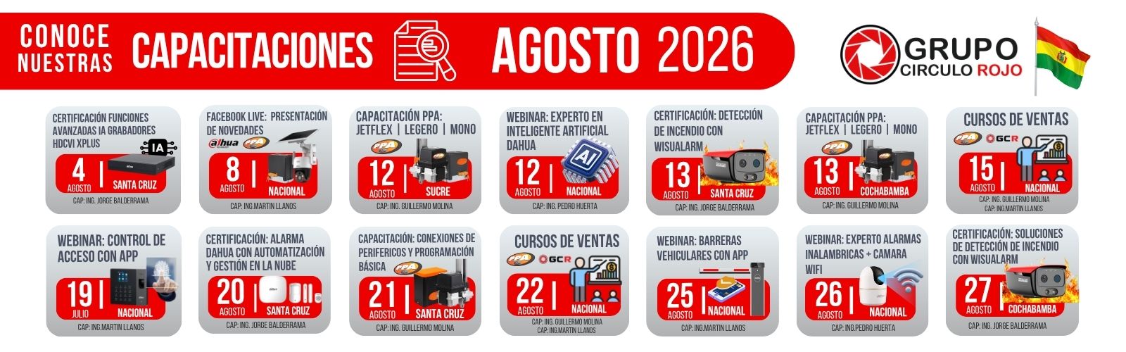 Capacitaciones Agosto 2026